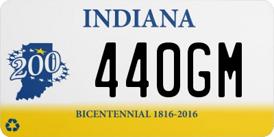 IN license plate 440GM