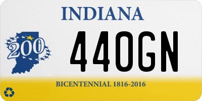 IN license plate 440GN