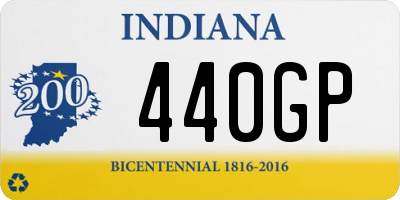 IN license plate 440GP