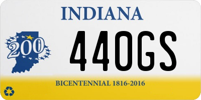 IN license plate 440GS