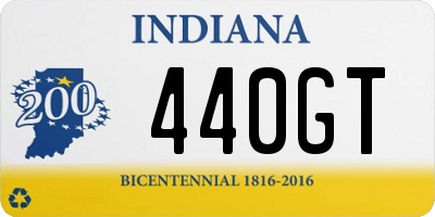 IN license plate 440GT