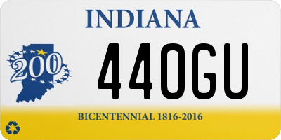 IN license plate 440GU