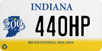 IN license plate 440HP