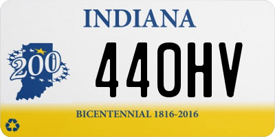 IN license plate 440HV