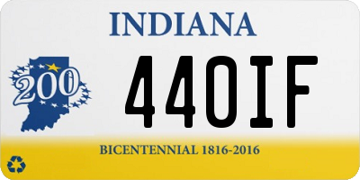 IN license plate 440IF