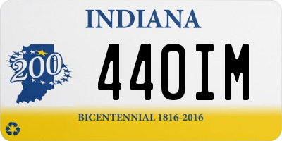 IN license plate 440IM