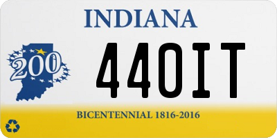 IN license plate 440IT