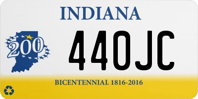 IN license plate 440JC