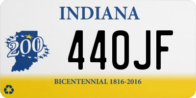 IN license plate 440JF