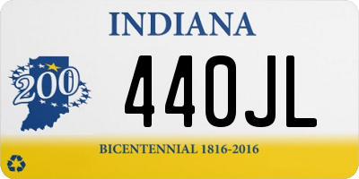 IN license plate 440JL