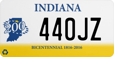 IN license plate 440JZ