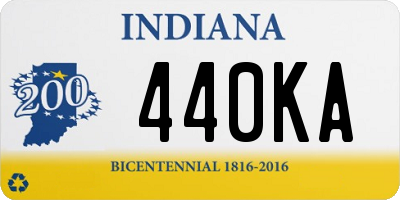 IN license plate 440KA