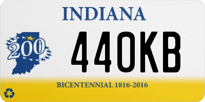 IN license plate 440KB