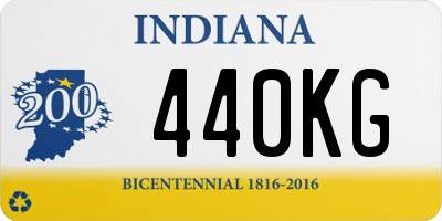 IN license plate 440KG