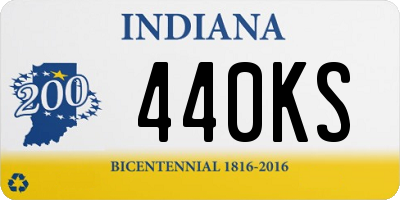 IN license plate 440KS