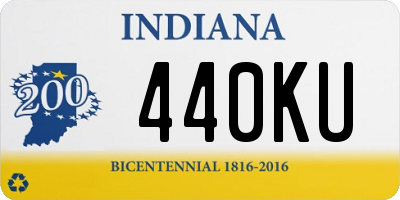 IN license plate 440KU