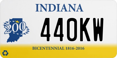 IN license plate 440KW