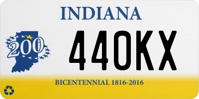 IN license plate 440KX