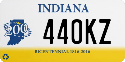 IN license plate 440KZ