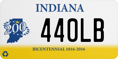 IN license plate 440LB