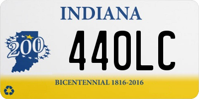 IN license plate 440LC