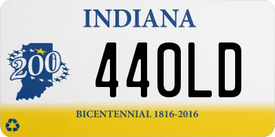 IN license plate 440LD