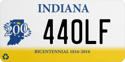 IN license plate 440LF