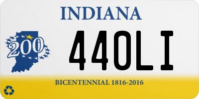 IN license plate 440LI