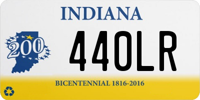 IN license plate 440LR