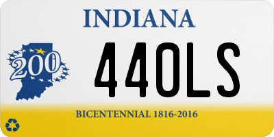 IN license plate 440LS