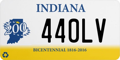 IN license plate 440LV