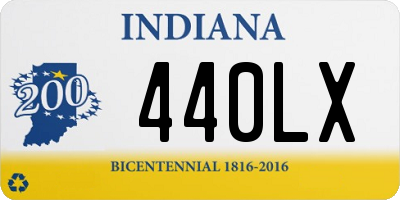 IN license plate 440LX