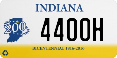 IN license plate 440OH