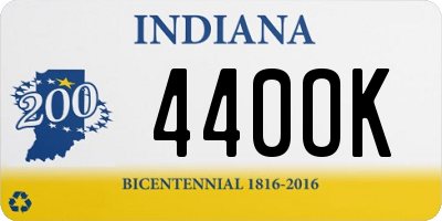 IN license plate 440OK