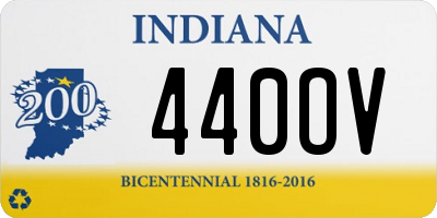 IN license plate 440OV