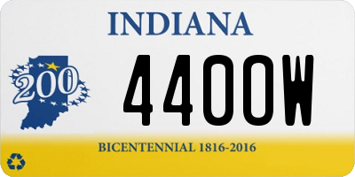 IN license plate 440OW