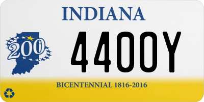 IN license plate 440OY