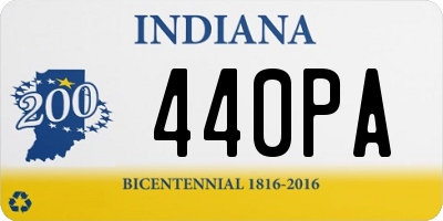 IN license plate 440PA