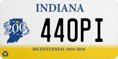 IN license plate 440PI