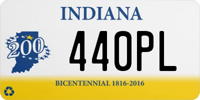 IN license plate 440PL