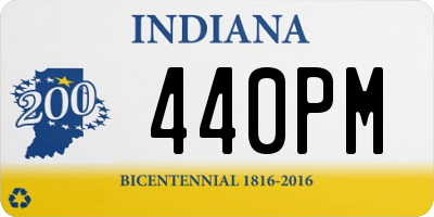 IN license plate 440PM