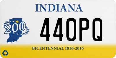 IN license plate 440PQ