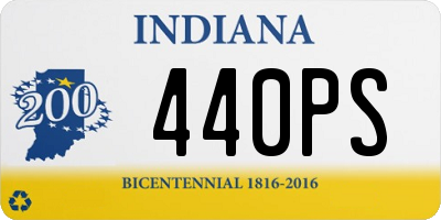 IN license plate 440PS