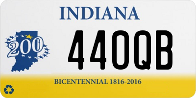 IN license plate 440QB