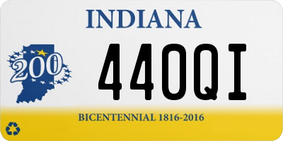 IN license plate 440QI