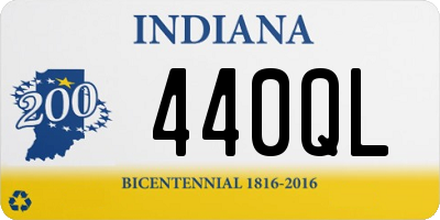 IN license plate 440QL