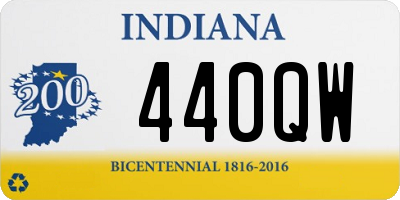 IN license plate 440QW