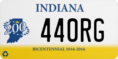 IN license plate 440RG