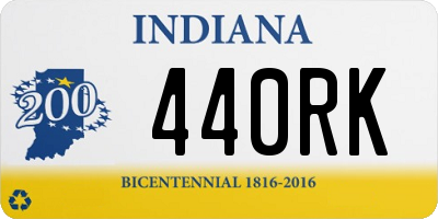 IN license plate 440RK