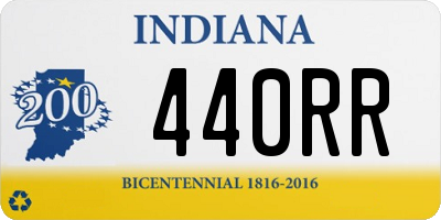 IN license plate 440RR